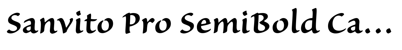 Sanvito Pro SemiBold Caption